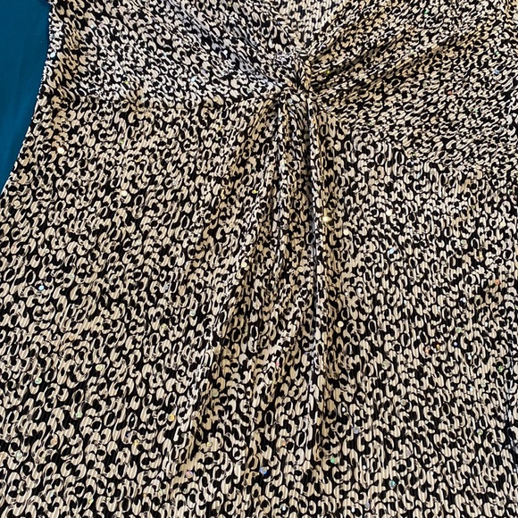 Vintage 90s/Y2K Black and White Sequined Top - Picture 3 of 8